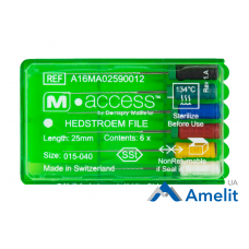 Інструмент ручний H-File M-Access №15-40 (Dentsply Maillefer), 6 шт./пак.